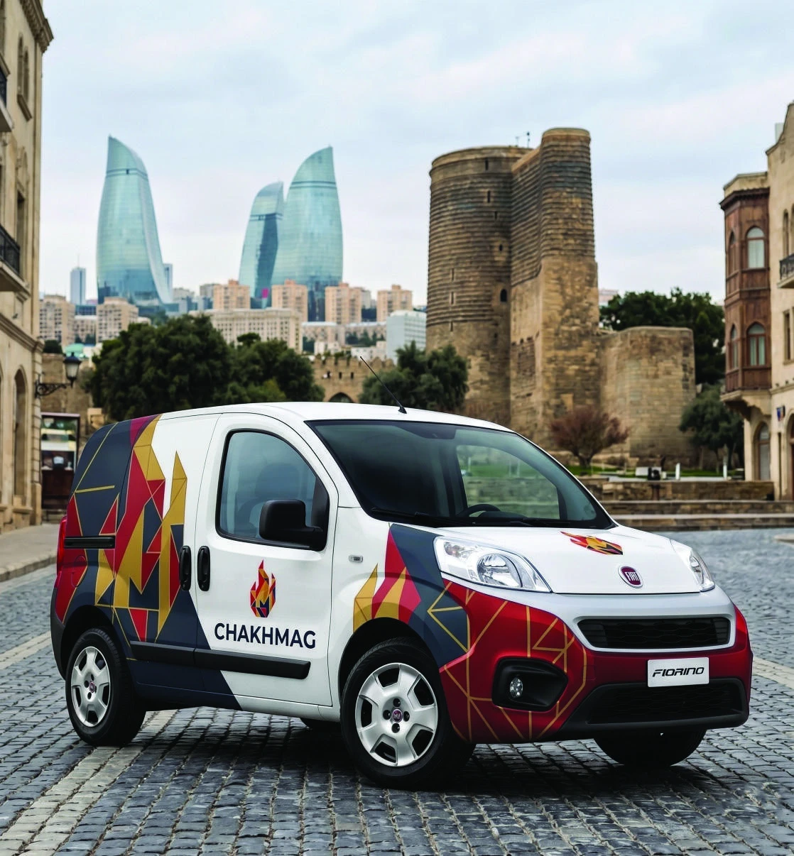 The brand identity applied to transport.